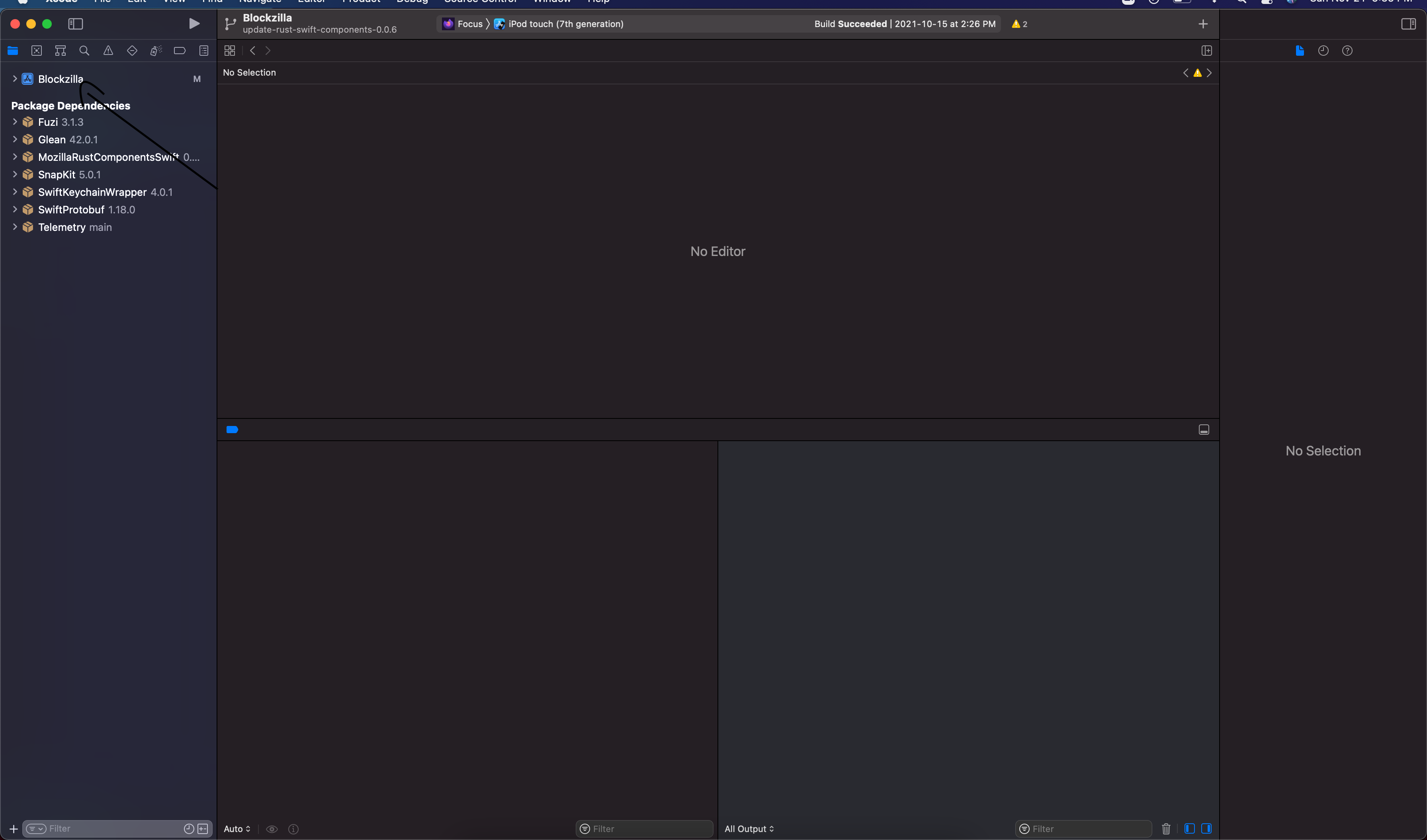 Screenshot of where to find the setting for Blockzilla